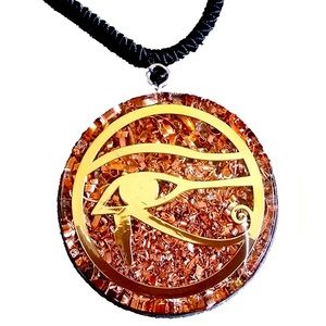 Eye of Horus Orgone Pendant Large 1.25 inches